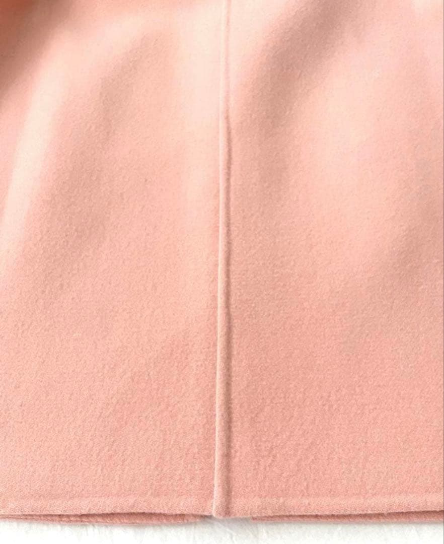 Drawer ドゥロワー　ダブルフェイス ノーカラーメルトンコート　36