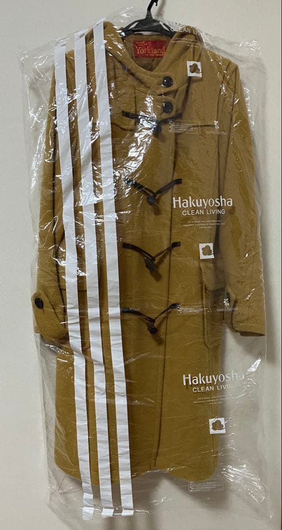 【クリーニング済】yorklandダッフルコート（マスタード）11AR