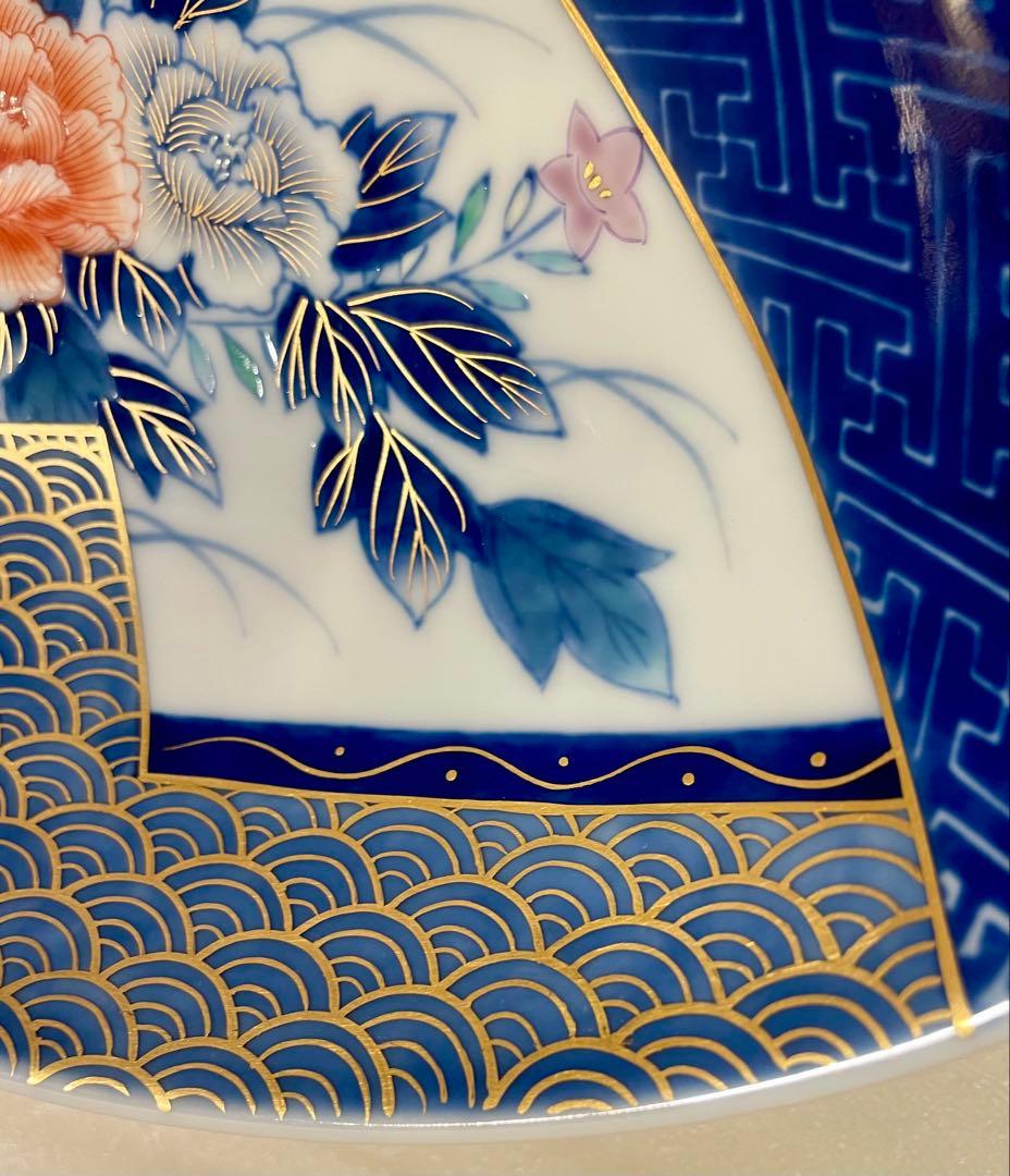 【未使用】深川製磁　宮内庁御用達　菓子器　美術有田焼　箱付き　はまぐり