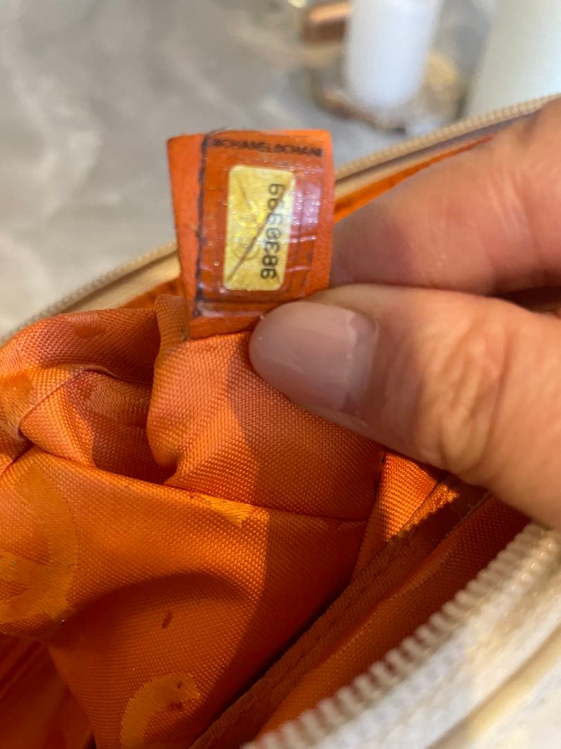 CHANEL シャネル　カンボンライン　パイソントートバッグ　ホワイト