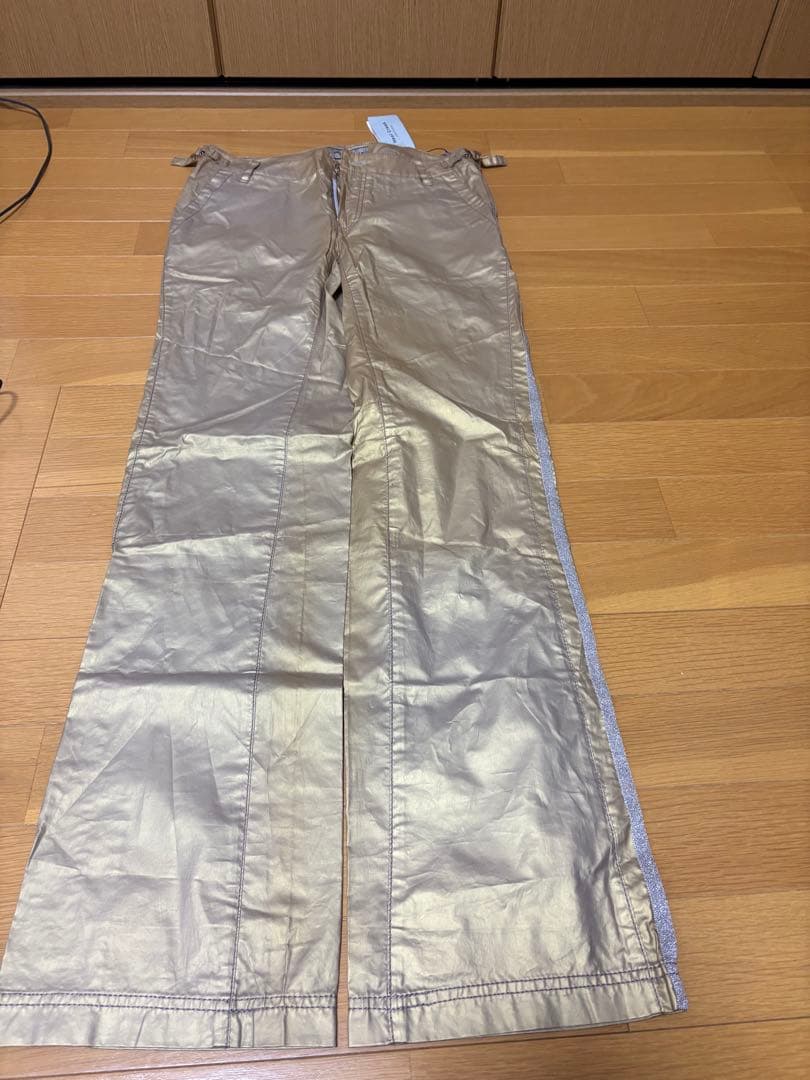 ヒールクリーク　ゴルフレディースパンツ42ゴールド