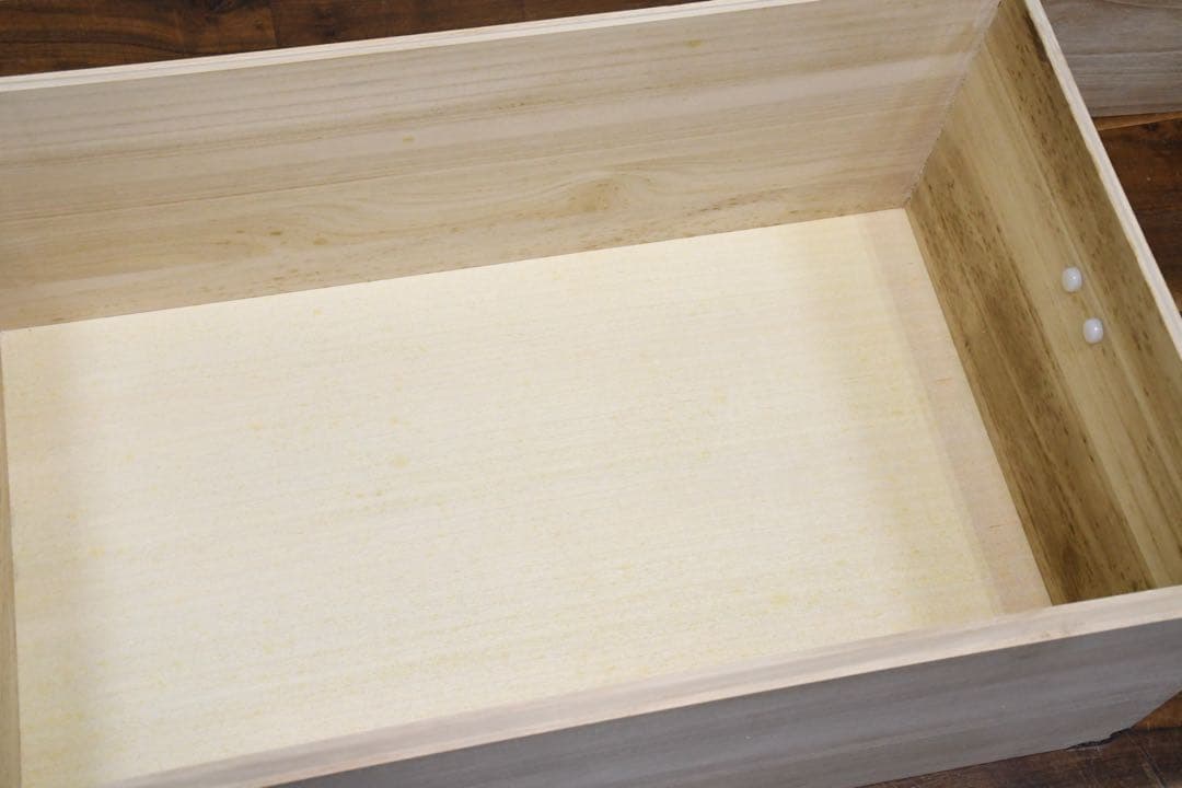 EGK5 未使用保管品 総桐 収納ケース 3段 キャスター付き 押入れ収納