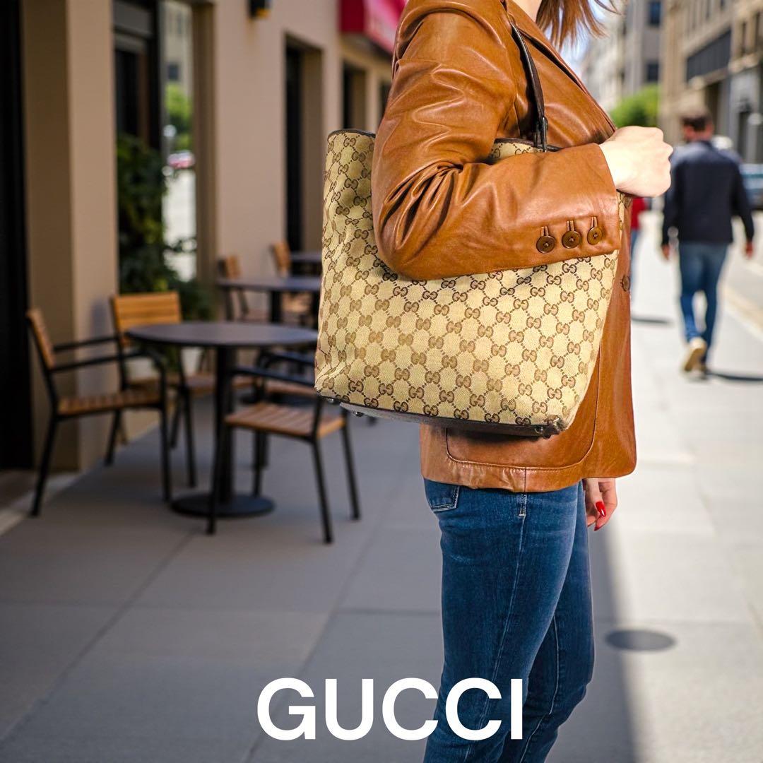 GUCCIグッチ GGキャンバストートバッグ