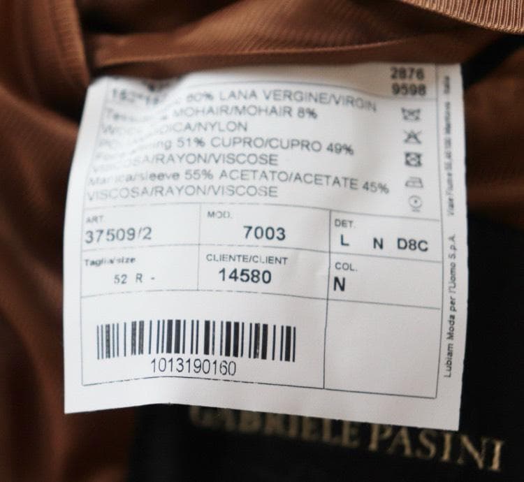 未使用 ガブリエレ パジーニ イタリア製 ウールモヘヤ チェスターコート 2XL