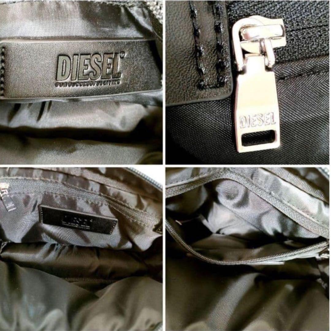 ★未使用品★ディーゼル ブラック 黒 ボディバッグ ショルダーバッグ ビッグロゴ