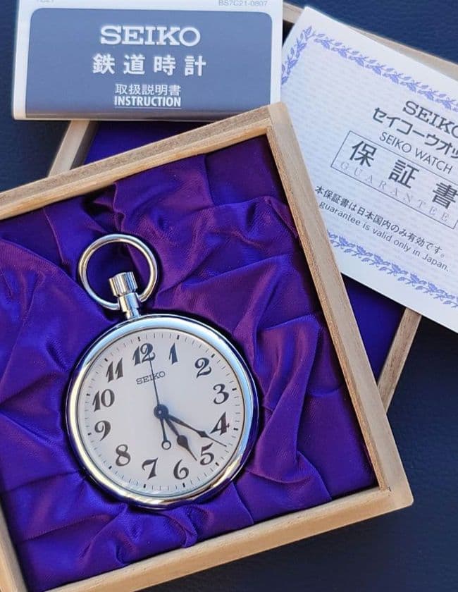 Y*1様 【稼動品・JR西日本刻印あり】SEIKO 懐中時計 鉄道時計 7C11