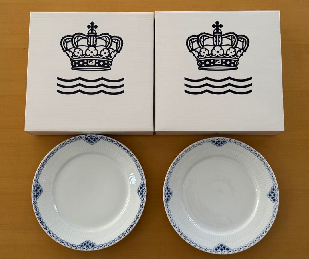 【お値下げ】【新品】ロイヤルコペンハーゲンプリンセスプレート22センチ2枚セット