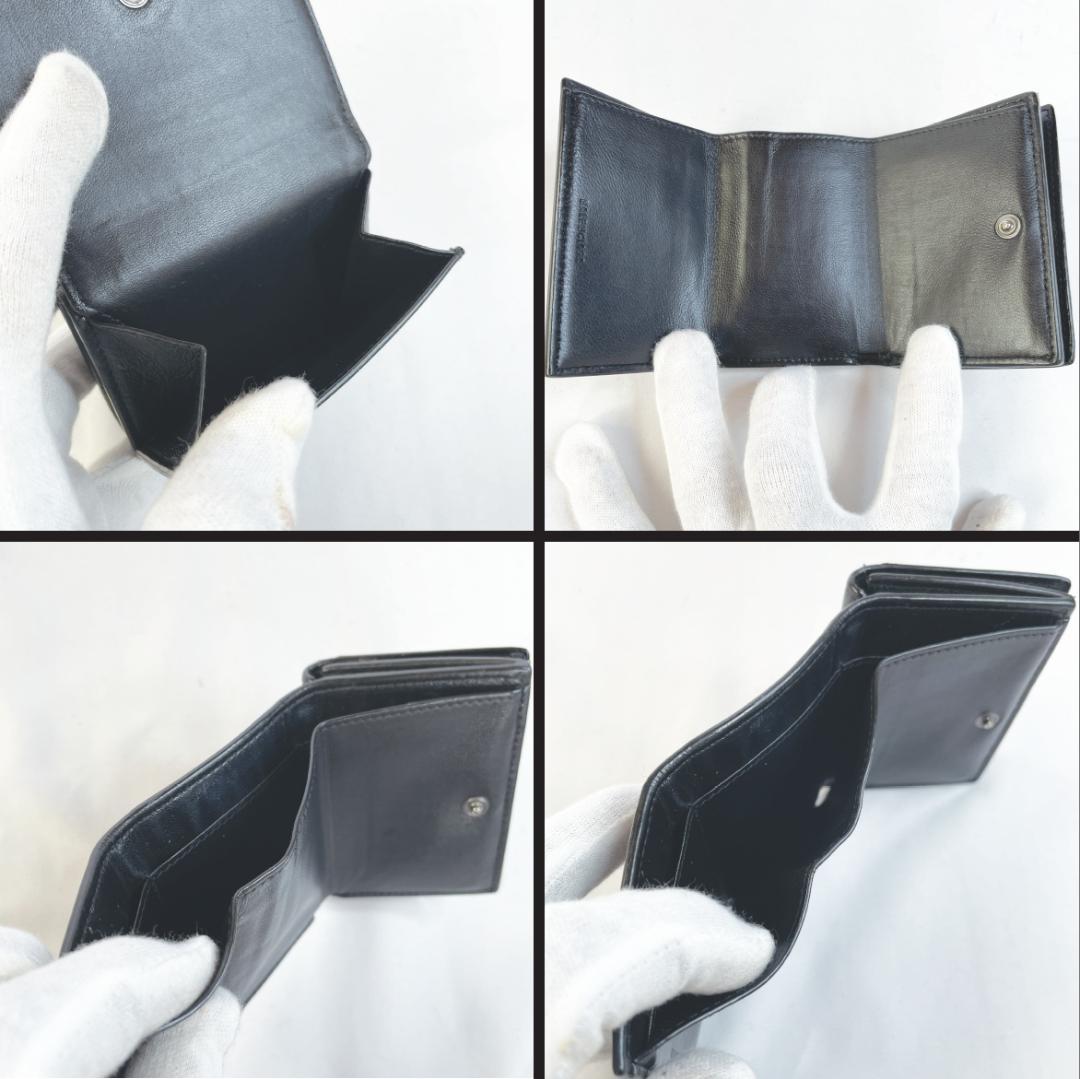 年末特価！ 【BALENCIAGA（バレンシアガ）】B.ロゴ ミニウォレット 黒