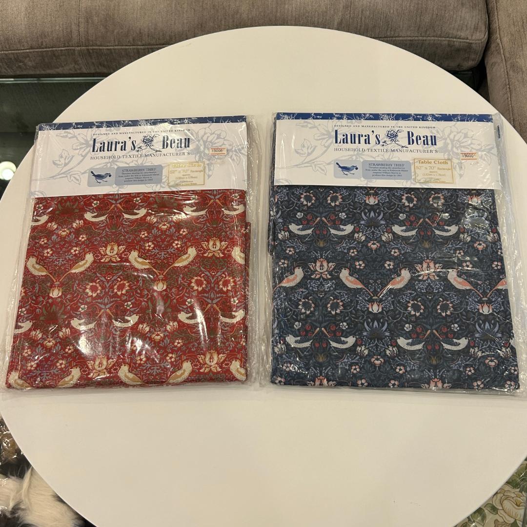 年末特別セール　アウトレット♥ウィリアムモリス英国製テーブルクロス２個セット