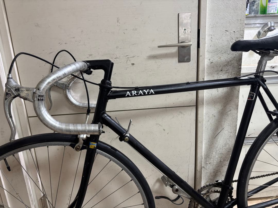 ARAYA tangeロードバイク ビンテージバイクブラック 700C