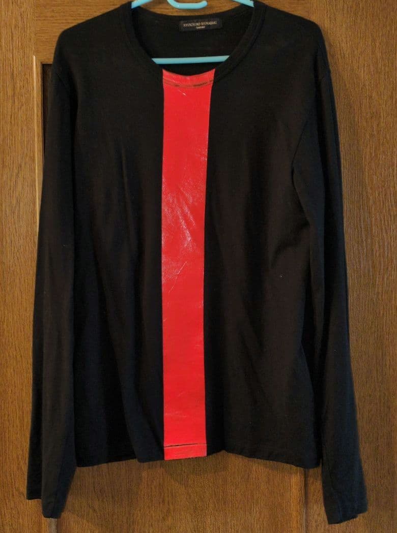 RYUICHIRO SHIMAZAKI 長袖　ロンT ブラック/オレンジ