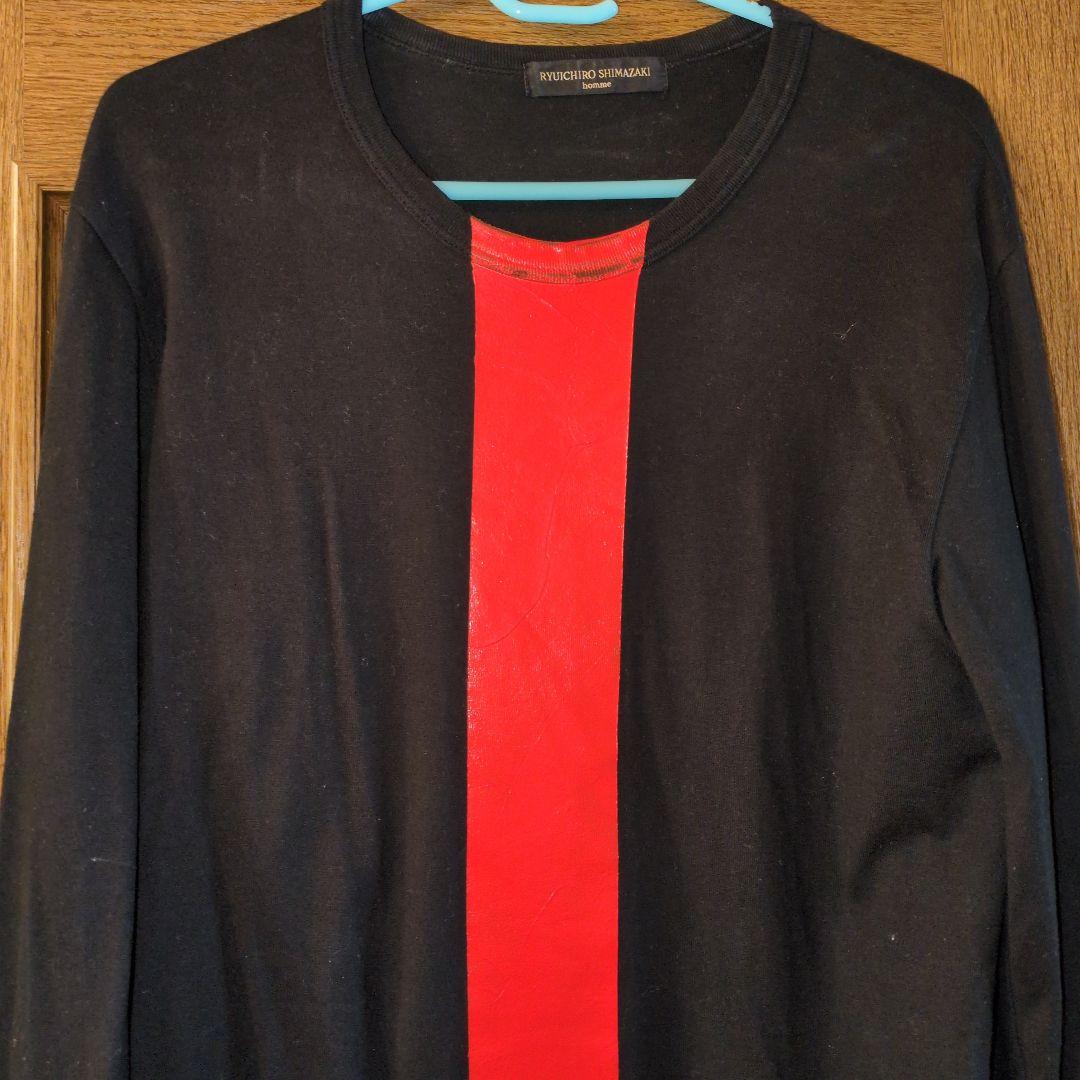 RYUICHIRO SHIMAZAKI 長袖　ロンT ブラック/オレンジ