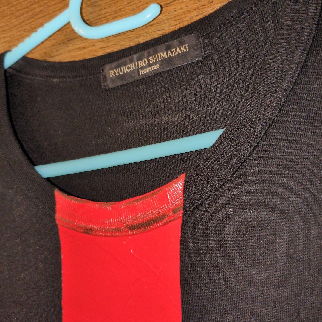 RYUICHIRO SHIMAZAKI 長袖　ロンT ブラック/オレンジ