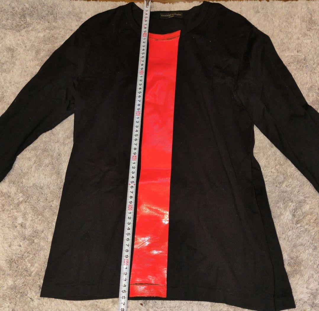 RYUICHIRO SHIMAZAKI 長袖　ロンT ブラック/オレンジ