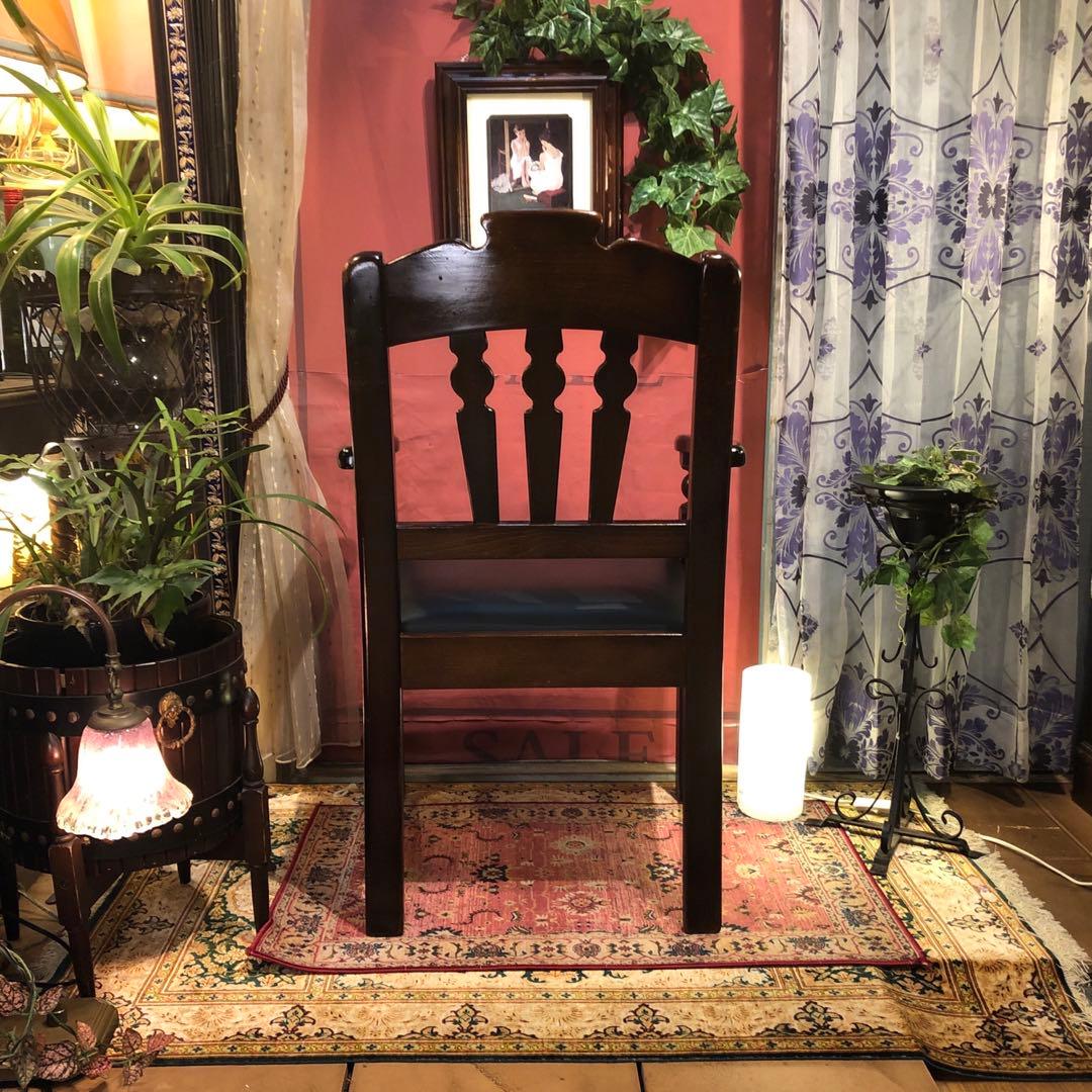 我妻直子 　80’sヴィンテージ ブナ無垢　アンティークアームチェア