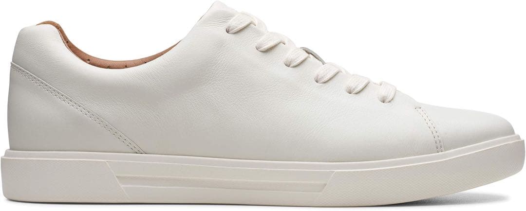 【新品未使用】Clarks アンコスターレススニーカー 本革 ホワイト UK9
