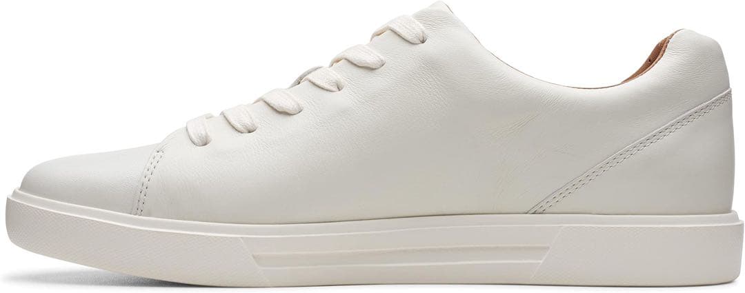 【新品未使用】Clarks アンコスターレススニーカー 本革 ホワイト UK9