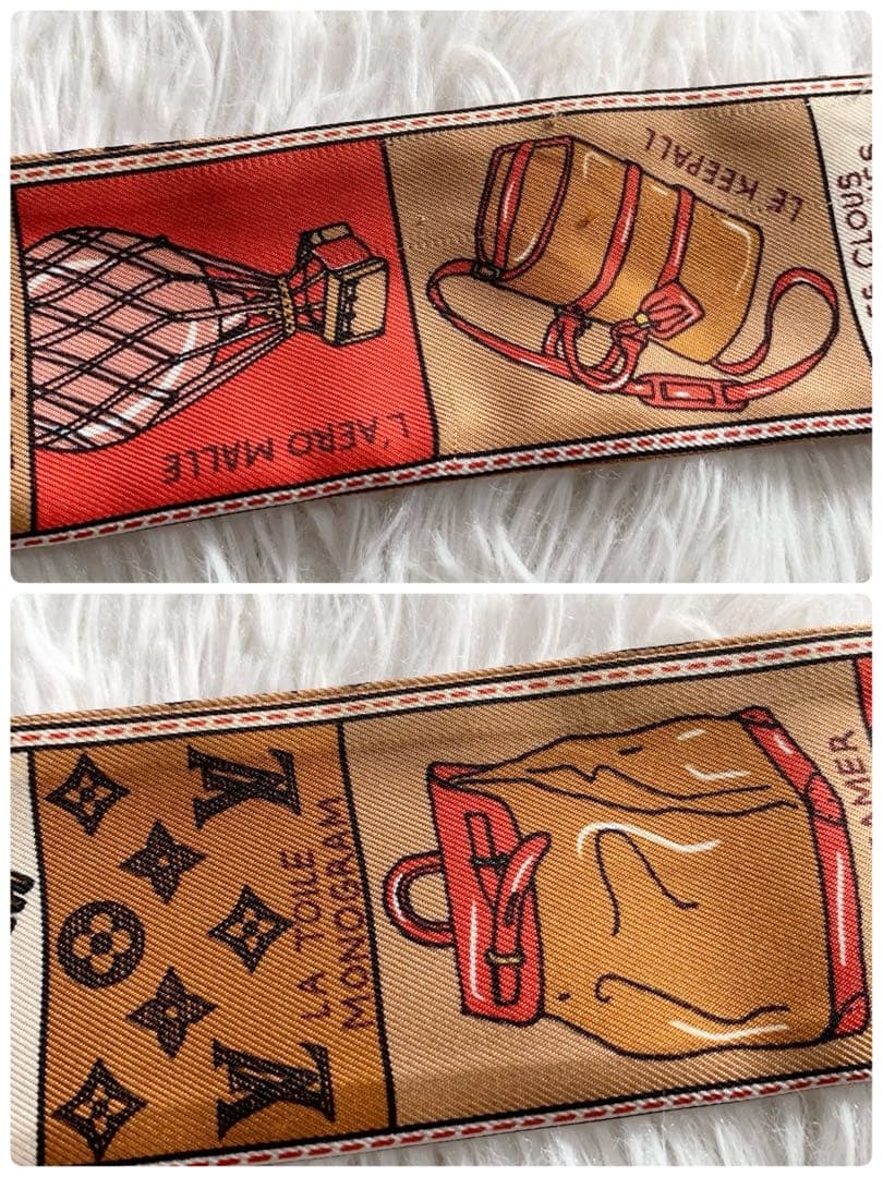 LOUIS VUITTON　ルイヴィトン　バンドーBB　ジュ　ドゥ　ルイ　シルク