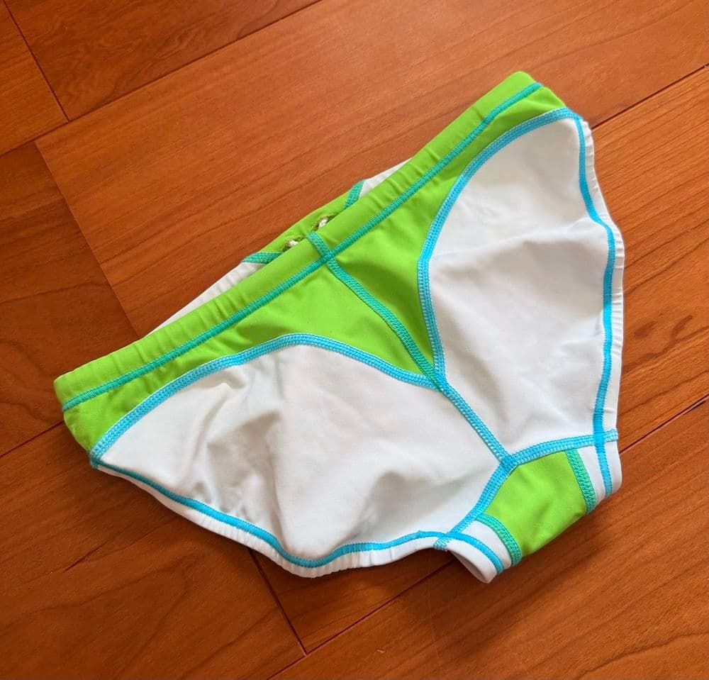 【別注品】MIZUNO　RQ632　グリーン×ホワイト　ライフセーバー　競パン