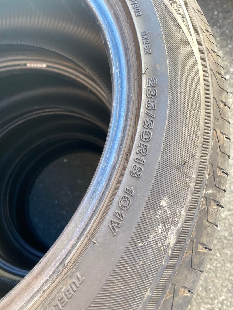 kubo 235/50R18 レグノ LS460取り外し 4本セット①