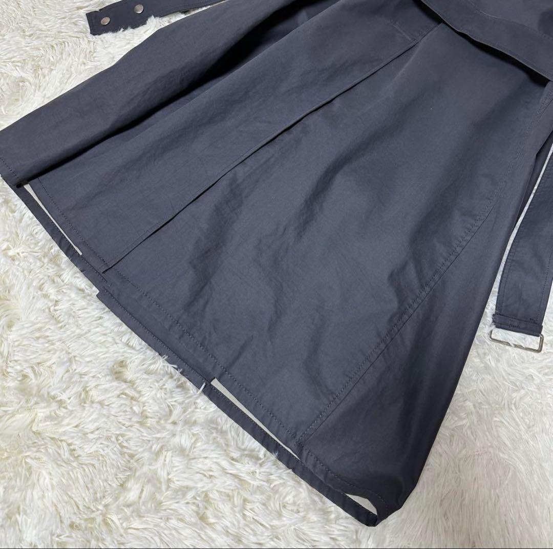 バーバリーロンドン トレンチコート ノバチェック グレー XL