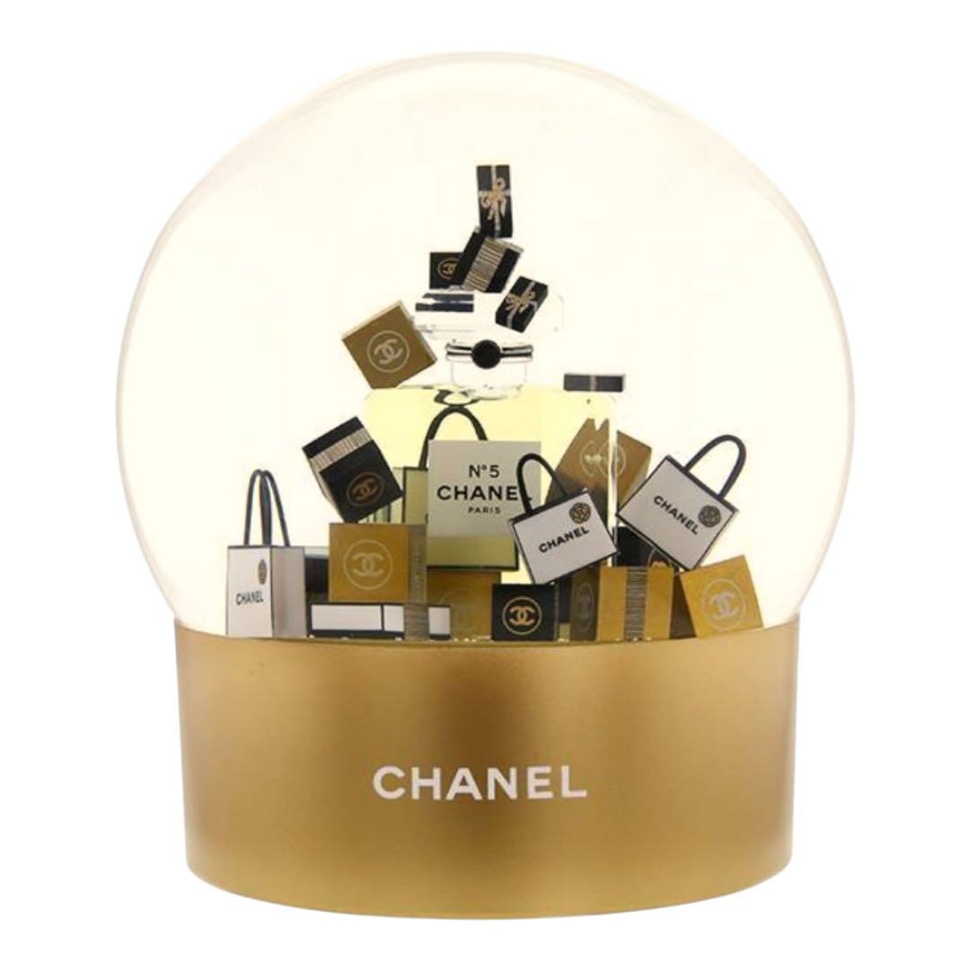 【新品未開封】 CHANEL N°5 金色 スノードーム 特大サイズ 電動式 ③