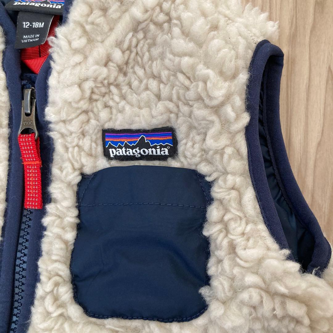 未使用　patagonia Baby Retro-X Vest ネイビー