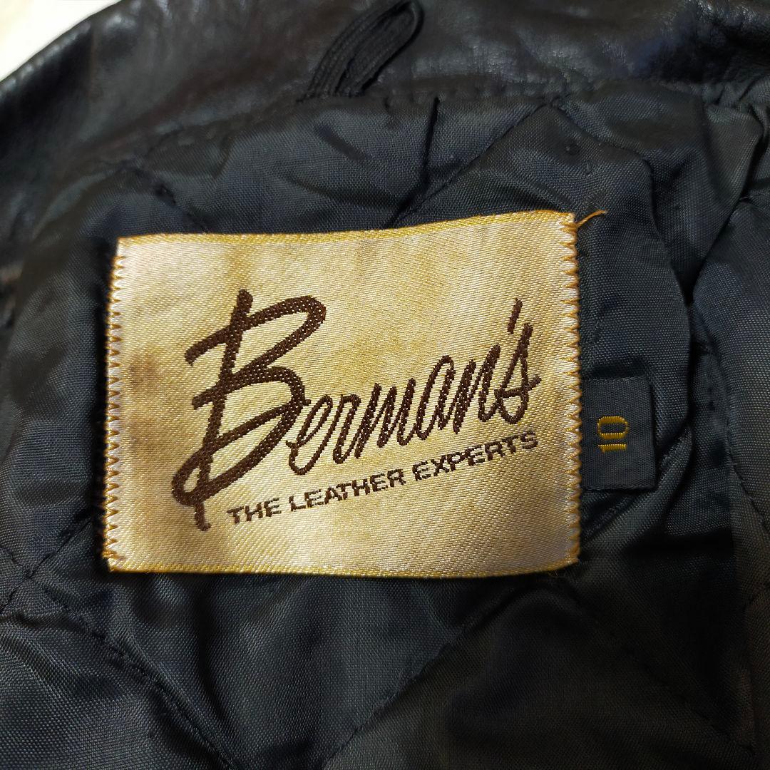 70S 80S　Berman's　ヴィンテージ　ダブルライダースジャケット
