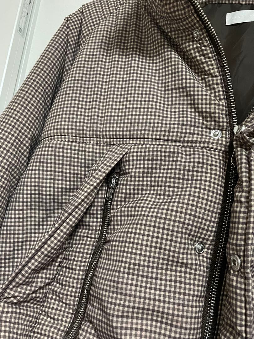 センスオブプレイス UR TECH モンスターコート ブラウン チェック
