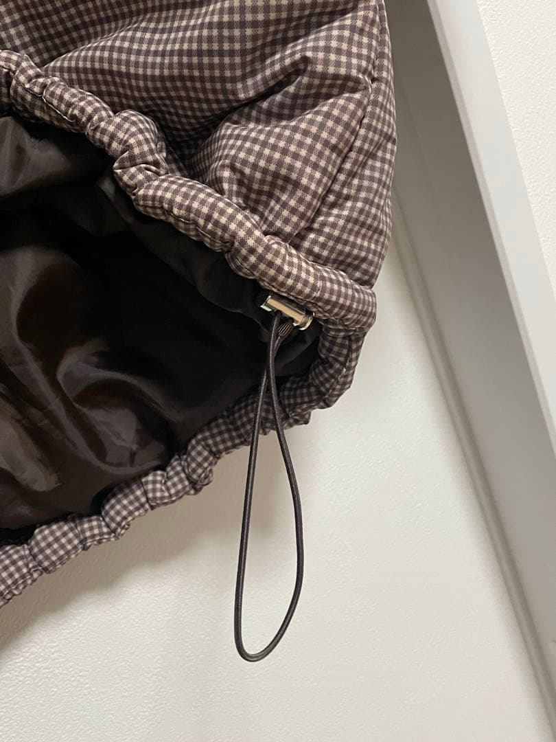 センスオブプレイス UR TECH モンスターコート ブラウン チェック