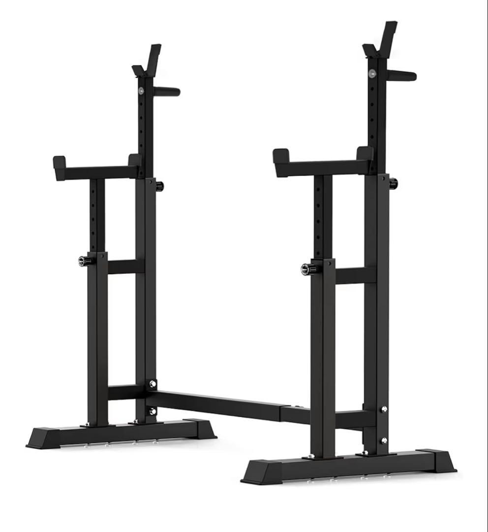 【美品】バーベル スクワットラック ベンチプレス ホームジム バーベルラック