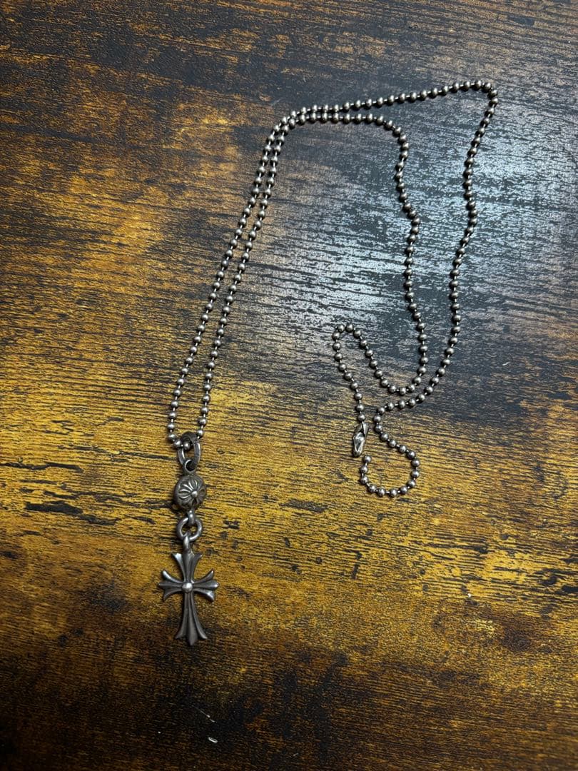 【クロムハーツ 】1ボールタイニー　CHクロスチャーム純正チェーン付