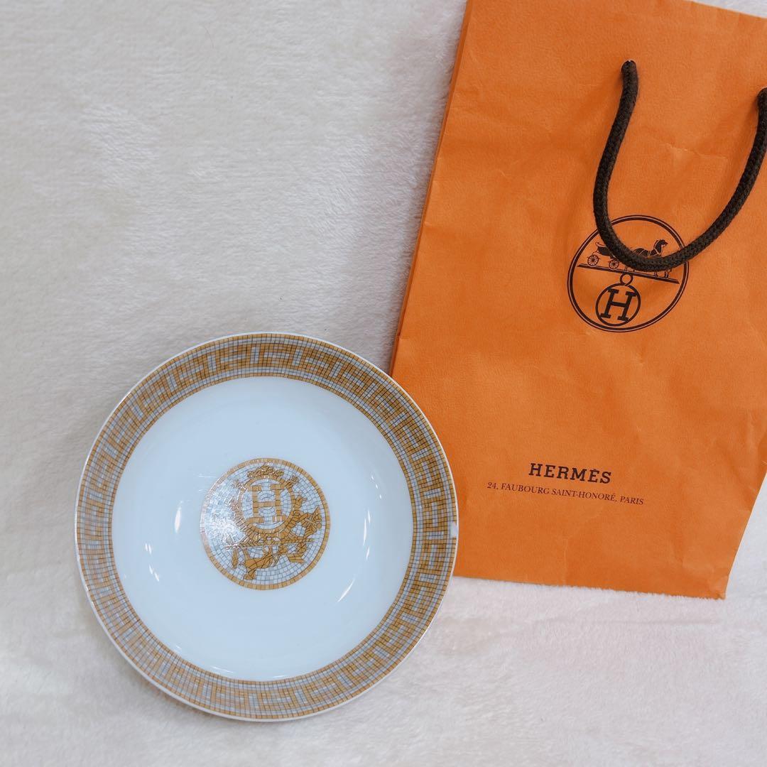 HERMES エルメス ゴールド シリアルプレート 小さな欠け有
