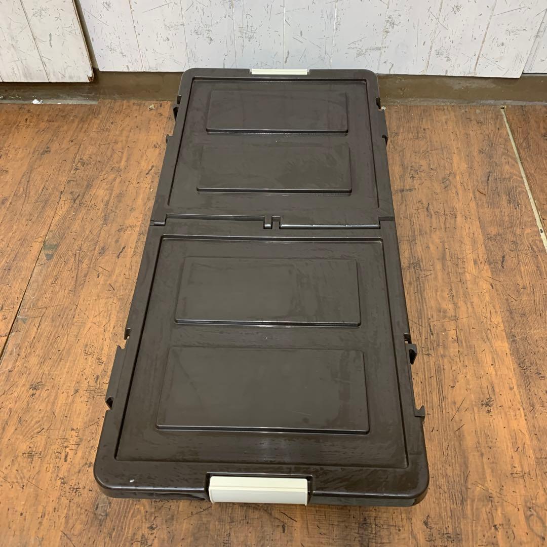 A-1 【大容量】ベッド下収納ケース キャスター付き ブラウン 収納ボックス