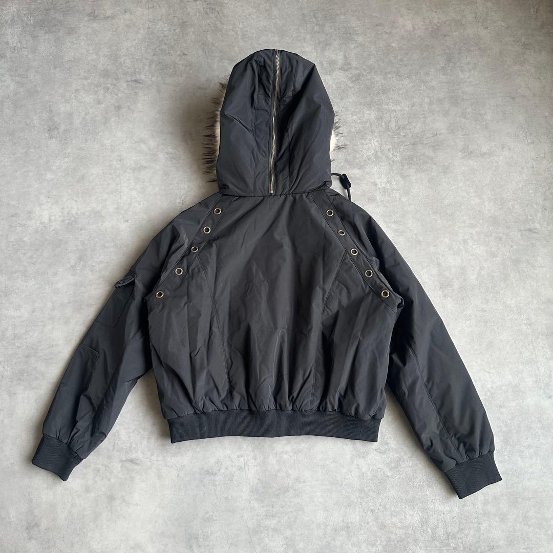 Y2K ファー付き 短丈　N2B フライトジャケット　平成ギャル　お兄系　ダウン