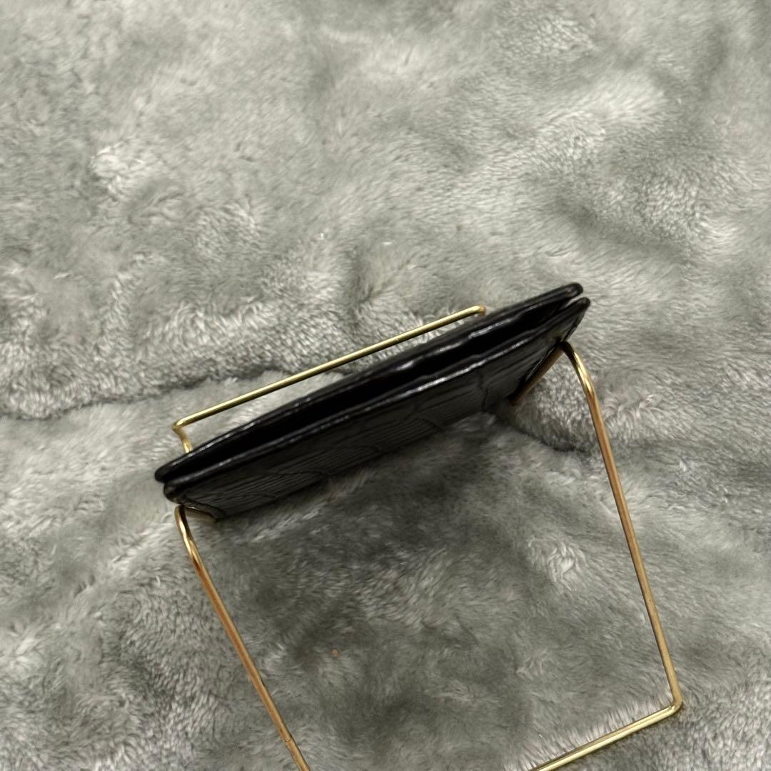 ⭐️未使用級⭐️ 　サンローラン　マネークリップ　クロコ型押し　シルバー金具