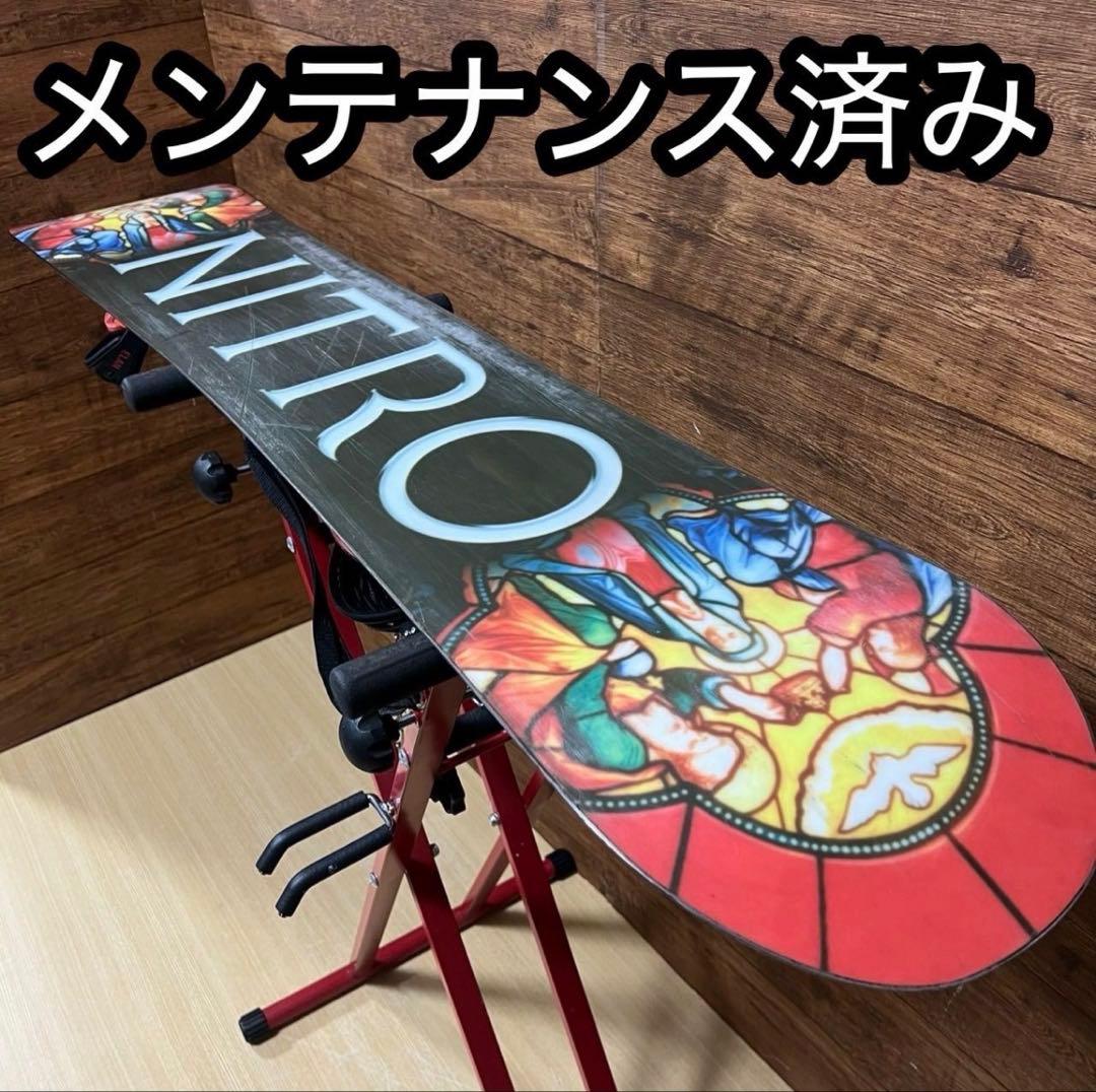 NITRO ナイトロ ダブルキャンバー　メンズスノーボード４点セット　メンテ済み