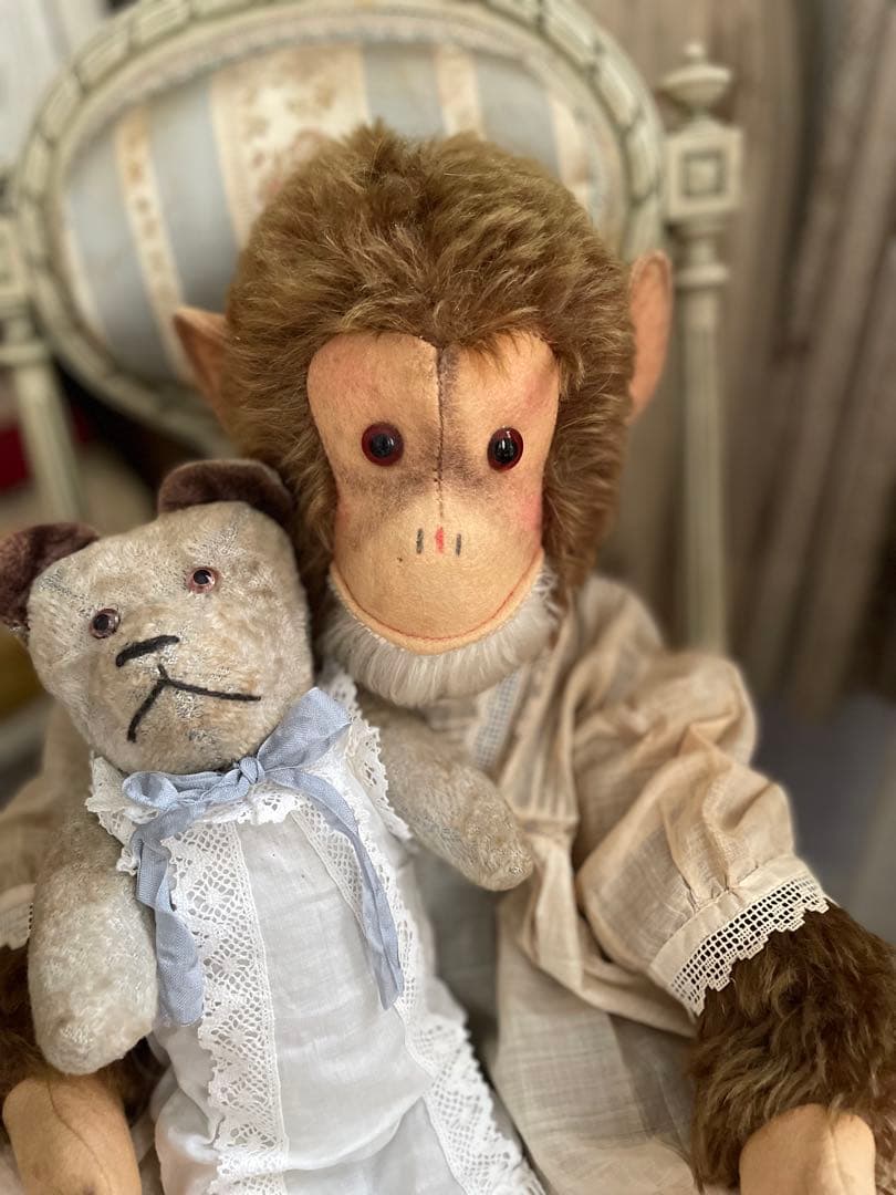 限定SALE♡大きなアンティークのお猿さん♡ アンティークテディベア シュタイフ