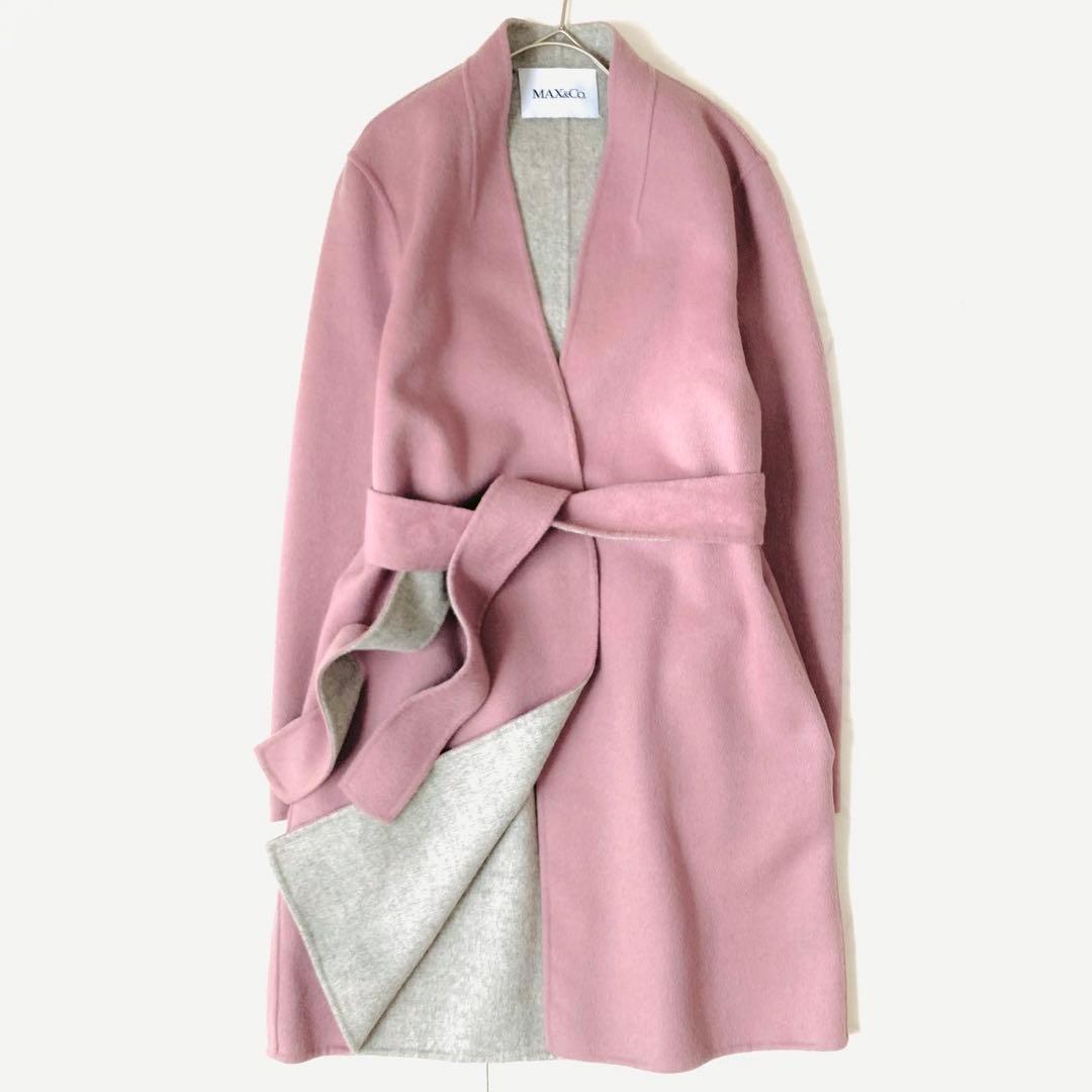 美品✨️現行　マックスマーラ　クチートアマーノ　バイカラーコート　カラーレス　38
