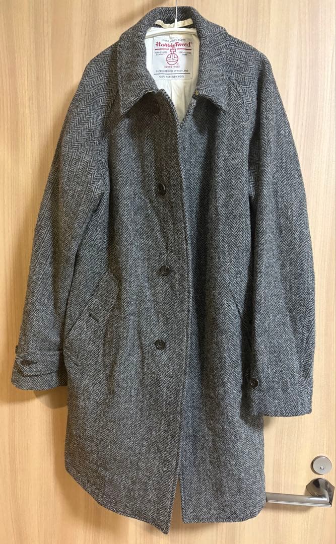 ビームス プラス Bal Collar Coat Harris Tweed