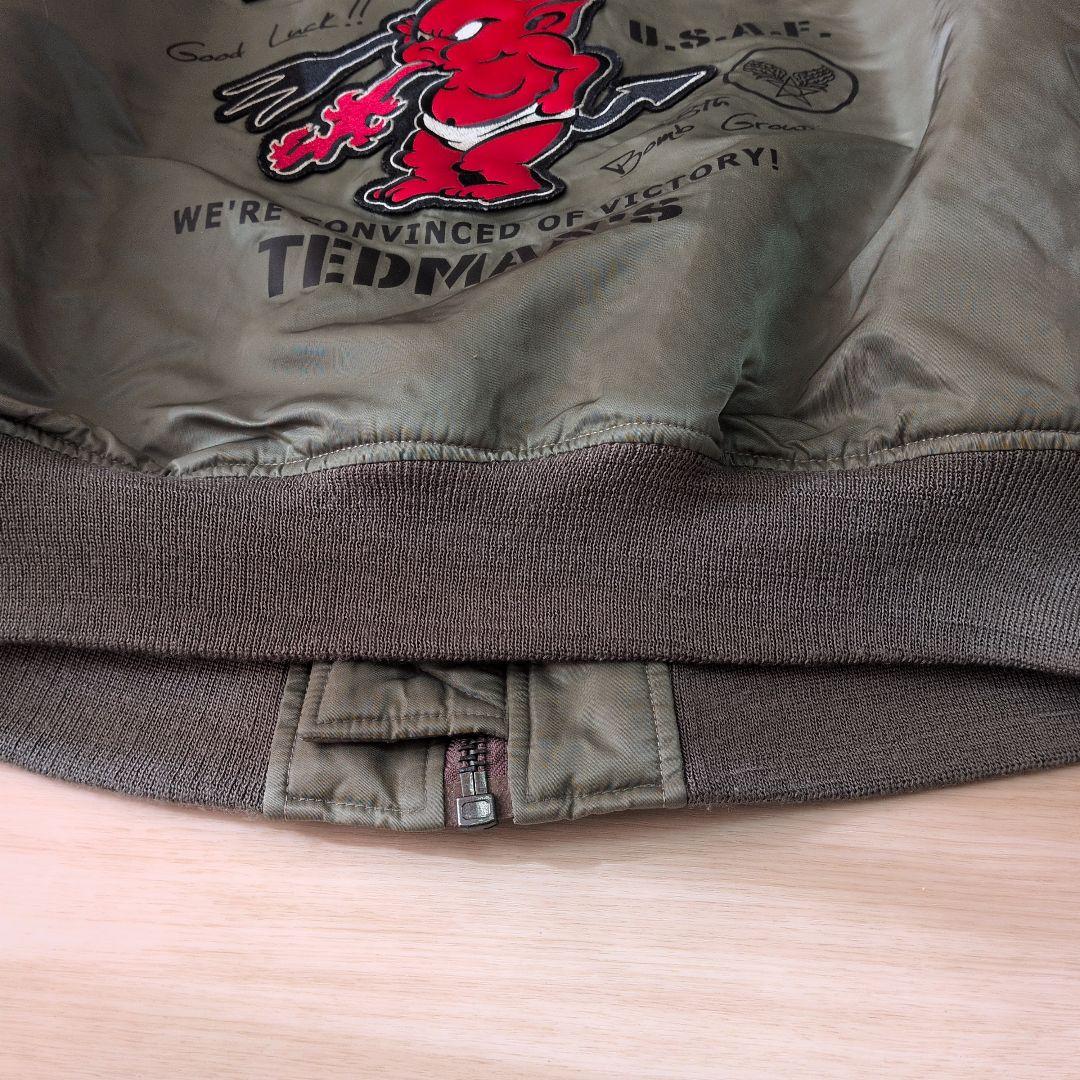 美品✨️テッドマン MA-1 フライトジャケット カーキ　size40