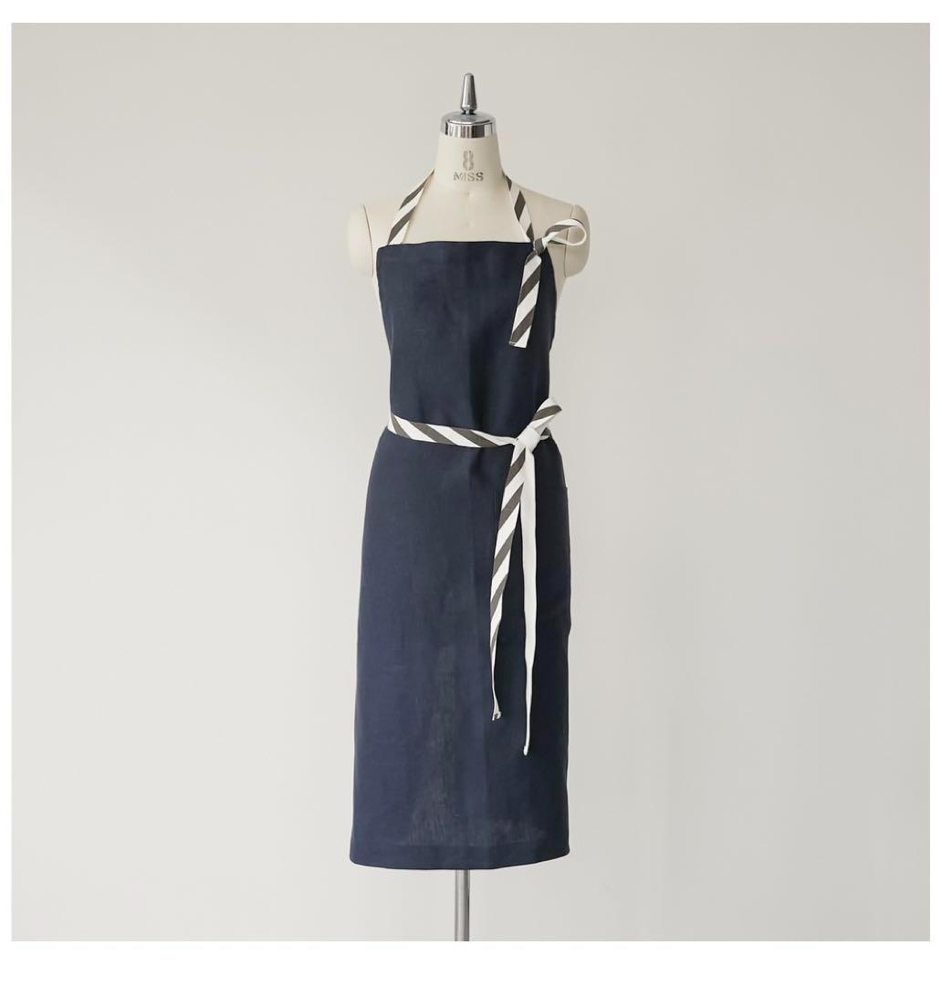 【新品未開封】滝沢眞規子さん タキマキ エプロンとキッチンクロス ネイビー