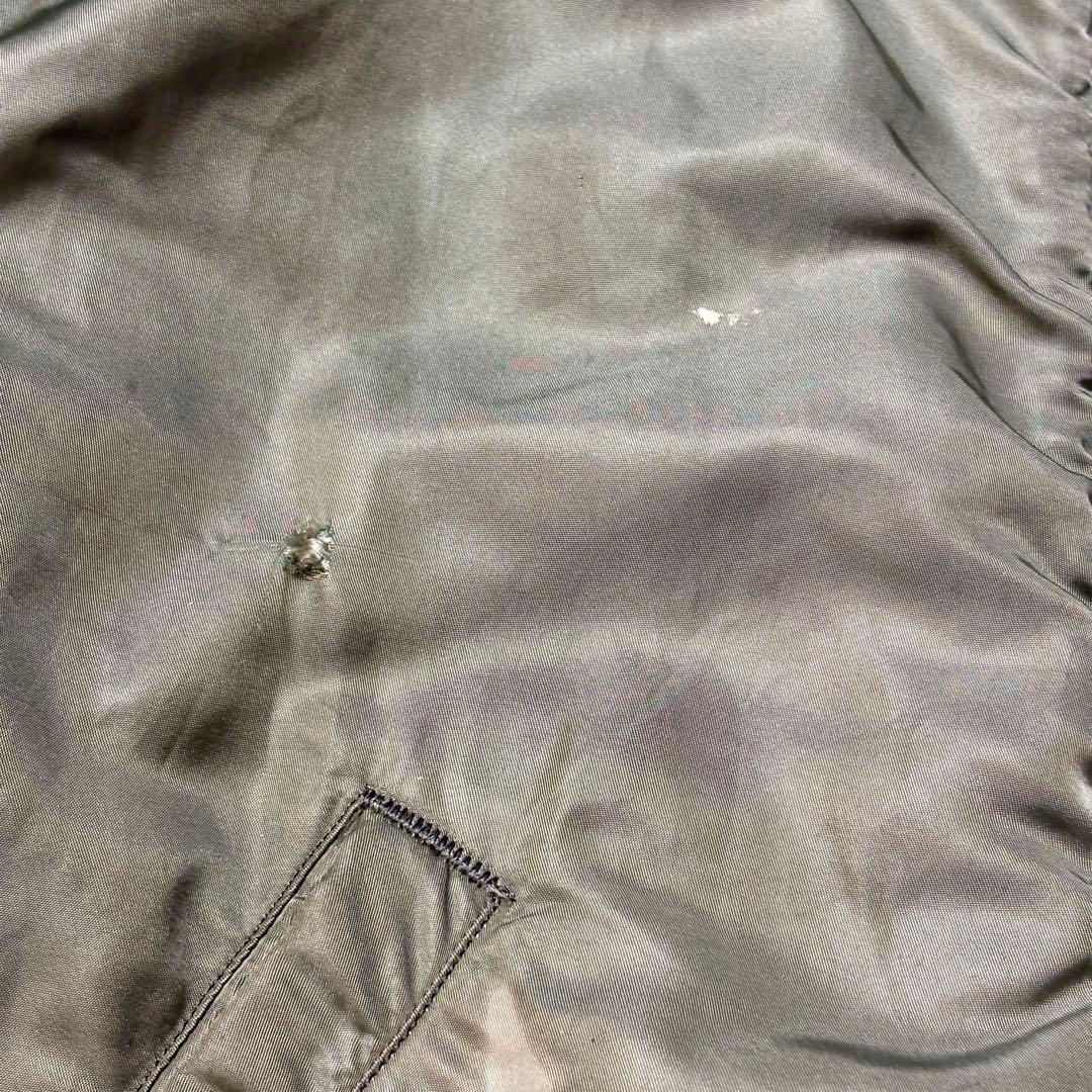 60s 実物 米軍 MA-1 ALPHA社製 1964年 CC クラウンジッパー