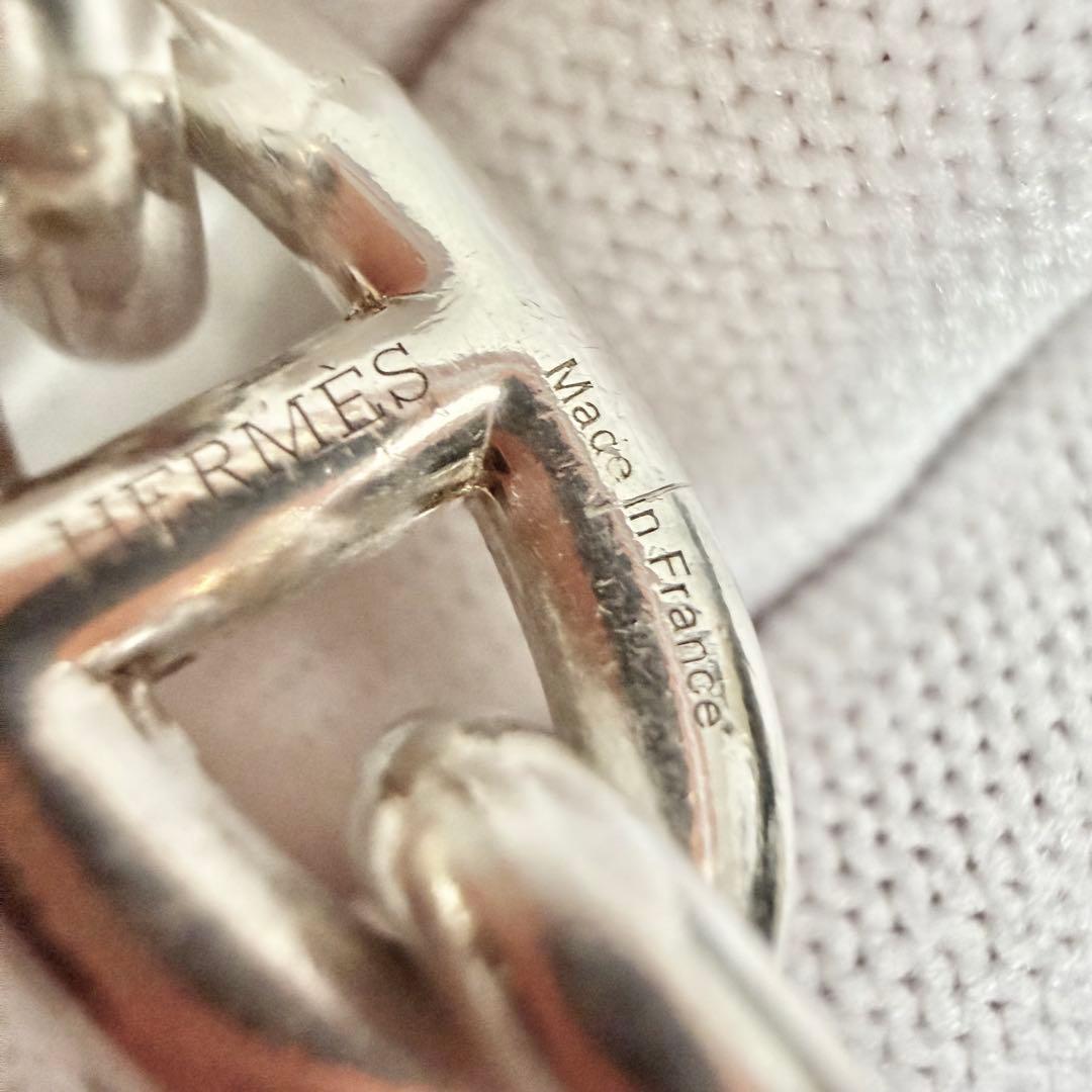 HERMES エルメス シェーヌダンクル 925 ブレスレット GM 12コマ