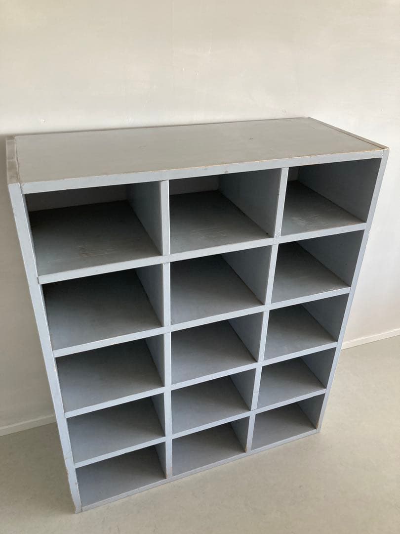 枡目棚　仁平古家具店購入　古道具