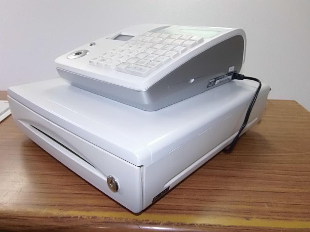 ケーブル付228領収書設定無料カシオTE-400インボイスレジスターSDカード