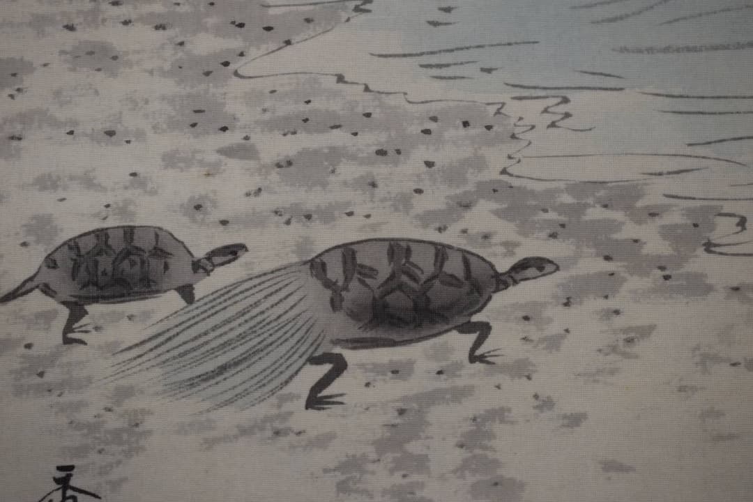 【真作】香年/高砂鶴亀図/三幅対/祝事掛用/掛軸☆宝船☆Y-434　JM