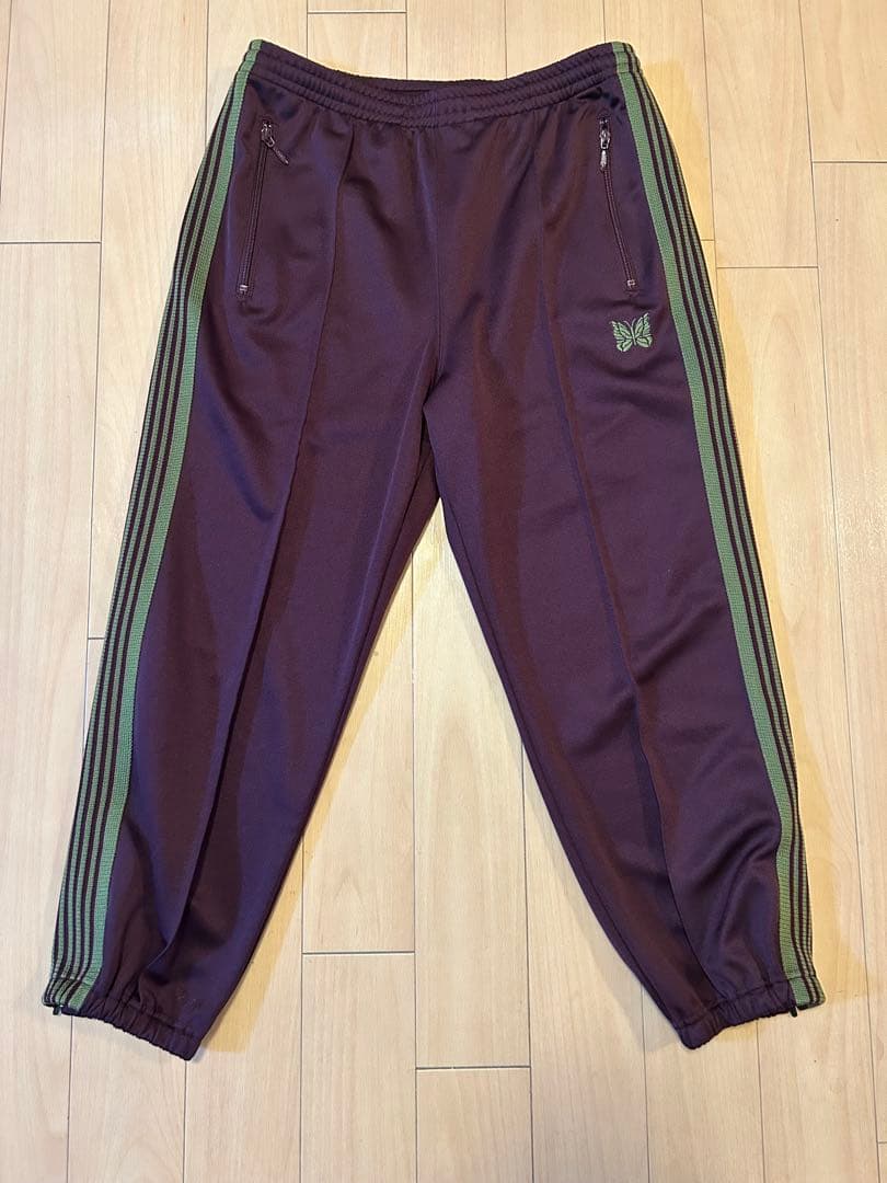 カールおじさん専用ニードルス　トラックパンツ　パープル✖️グリーン　Mサイズ