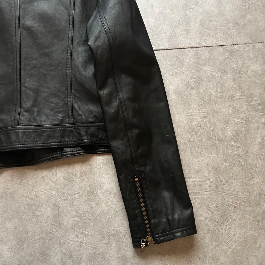 ジャケット・アウター grunge riders leather jacket y2k black