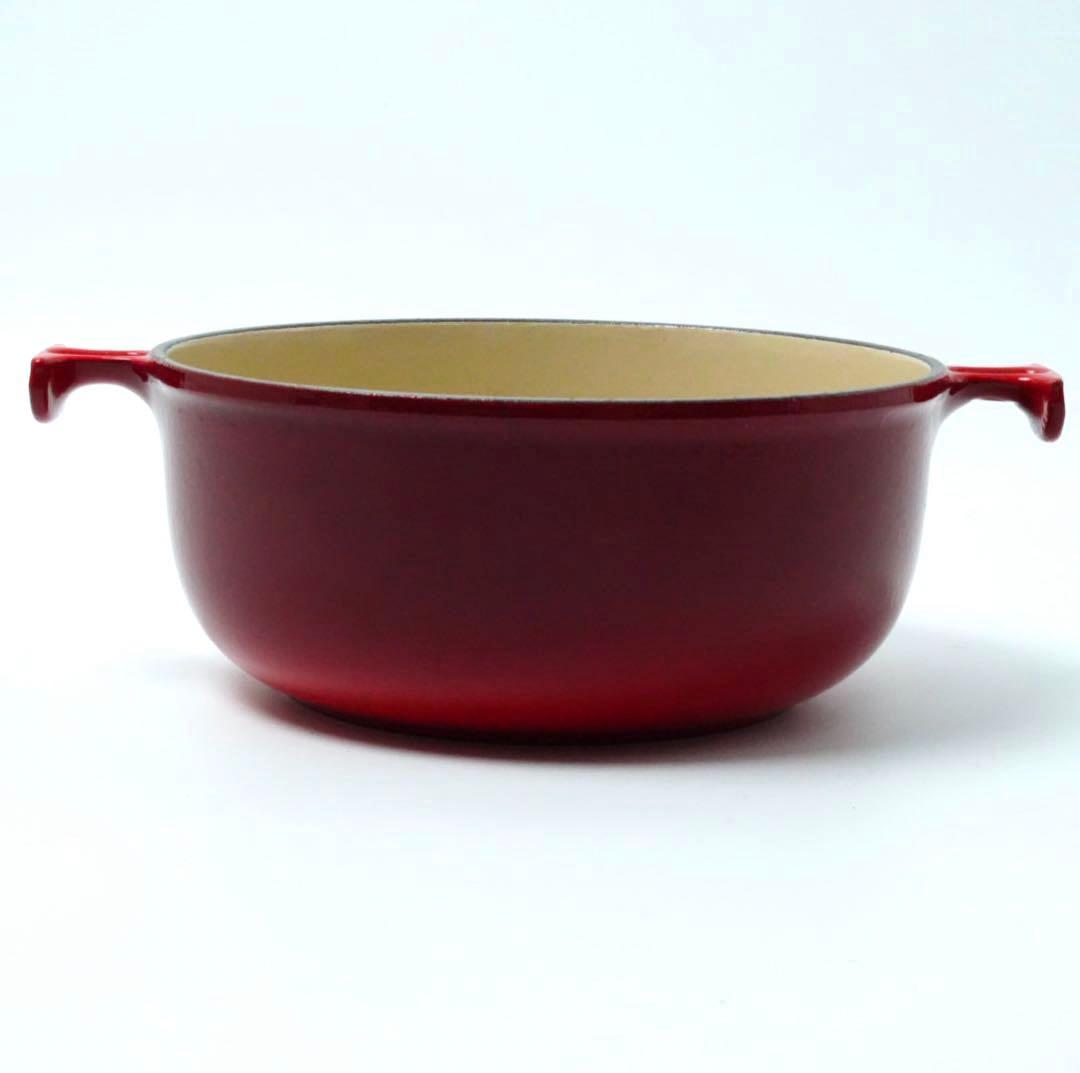 LE CREUSET　ココット ロンド チェリーレッド　20cm ママシリーズ